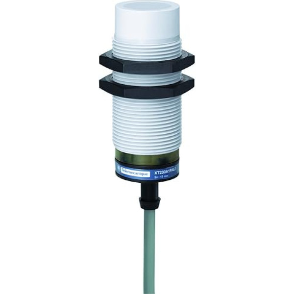 Schneider Electric XT230 A1NAL2 sensors 15 MM M30 Kapacitatīvais sensors XT1 - PREMIUM KVALITĀTE - Cilindriskais M30 - Plastmasas - SN 15 mm Kabelis 2 m