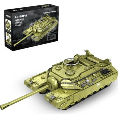 MISINI Technik Panlos 628010 T28 Super Heavy Tank Building Blocks, WWII Military American Heavy Tank Model Kit, 2986 Pieces Tank Toy for Adults