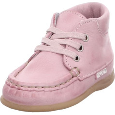 Develab Meiteņu pirmie pastaigu apavi Lace-Up Leather Pink 24 izmērs, rozā, rozā