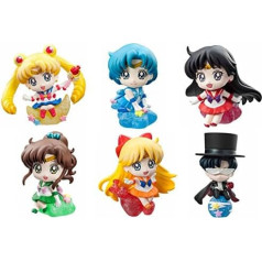 MegaHouse Petit Chara Land Sailor Moon Make Up komplekts 6 gabali kastē