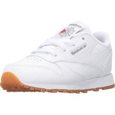 Reebok Boys' Classic Leather Trainers, White/Gum, 7 M US Toddler, White