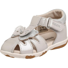 Geox Nicely 5 sandales maziem bērniem, krēmīgi baltas, 24 EU (8 M US Toddler)