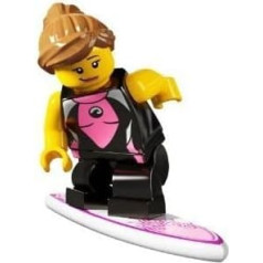 LEGO 4. sērijas kolekcionējamā minifigūriņa Surfer Girl no LEGO