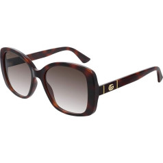 Gucci GG0762S Havana/Brown Shaded 56/18/145 sieviešu saulesbrilles, Havana