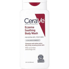 CeraVe Eczema Soothing Body Wash, 10 šķidruma unces, CeraVe