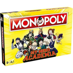 Winning Moves My Hero Academia Monopoly Brettspiel, englische Ausgabe, Familienbrettspiel für 2-6 Spieler ab 8 Jahren