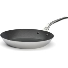 De Buyer Affinity 'runde Frying Pan ar nesadalāmu pārklājumu, melna, 48 x 28 x 4 cm