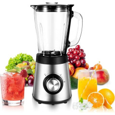 Fine Life Pro Stand Mixer 1,5 L Mixer Smoothie Maker Daudzfunkcionāls Stand Mixer Sulas gaļas ledus drupinātājs Elektriskais nerūsējošā tērauda maisītājs ar pudeles maisītāju Virtuve