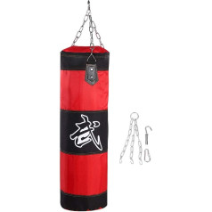 Punch Sandbag, MAGT Durable Boxing Punch Bag Canvas Functional Punch Bag Empty Training Boxing Sports Hook Kick Fight Karate Punching Sand Bag for Training Exercise Fitness and Sports