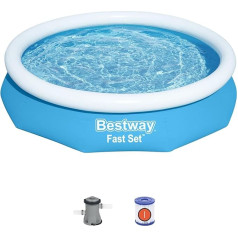 Bestway - Fast Set baseina komplekts 3,05 m x 66 cm ar filtra sūkni (57458)