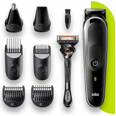 Braun MGK 5360 Vīriešu 8 in 1 matu veidošanas rīks un Gillette dāvanu komplekts