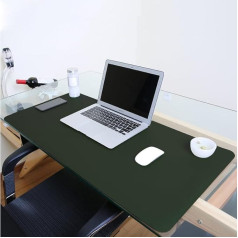 EURHOWING Waterproof Desk Mat, Office Laptop Desk Mat, PU Leather Desk Pad, Dual Use Desk Blotter Pad (Green, 120 x 60 cm)