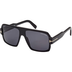 Tom Ford Camden FT 0933 Shiny Black/Grey 58/15/145 Unisex saulesbrilles, spīdīga melna/pelēka.