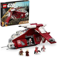 LEGO Star Wars - The Clone Wars Coruscant Guard Gunship 75354 - Spielzeug zum Zusammenbauen für 9 Jährige, Geschenkidee Fans inklusive Kanzler Palpatine, Padme und 3 Trooper Minifiguren