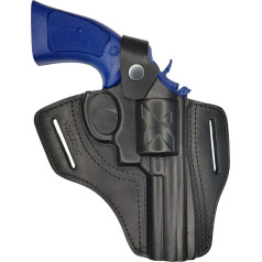 VlaMiTex R4 4 collu Ādas revolvera apvalks Smith and Wesson 586/686 modelim