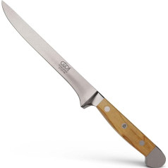 Güde X703/16 Solingen - Ausbeinmesser geschmiedet, 16 cm, Olivenholz, ALPHA OLIVE, Doppelkropf, roku darbs Vācija