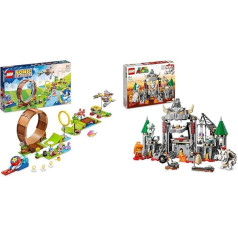 LEGO 76994 Sonic The Hedgehog Sonics Looping Challenge in the Green Hill Zone un 71423 Super Mario Bone Bowser's Fortress Battle