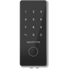 Igloohome IGB4 Smart Deadbolt Inteliģentā slēdzene | PIN un Bluetooth | Attālināta piekļuve, melna