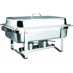 Lacor 69110 Bain Marie Speisewärmer 1/1 mit Deckel Edelstahl