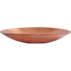 De Kulture Works Copper Fruit I Receive 100 % vara servēšanas šķīvis / vara tradicionālās vakariņas Thali I D (10 collas)