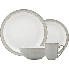 Denby Elements Akmensmasas trauki Elements gaiši pelēki (4 gabali)