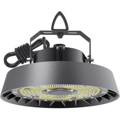 Modlicht LED halles apgaismojums 200 W Cool White 5000 K 90° staru leņķis 34000 lm prožektors LED UFO Highbay Industrial Lamp IP65 iekštelpu prožektors komerciālai noliktavas/darbnīcas/garāžas gaismai