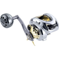 HAUT TON Scorpion King Baitcaster Makšķerēšanas spole 300 sērijas magnija sakausējuma rāmis Baitcasting spole 10+1BB 7.2:1.4lb Pull Force sālsūdens un saldūdens piekrastes un jūras zivīm