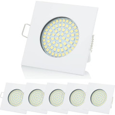 6 x SW-68N Sweet led® Flat LED iegremdējamie prožektori Ultra Flat, 320 lūmenu, 3,5 W, 230 V