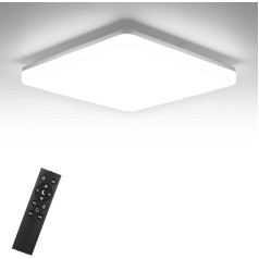 Leoeu Dimmable LED griestu gaisma, IP54 ūdensizturīgs vannas istabas apgaismojums