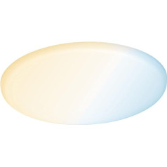 Paulmann Areo VariFit 95386 LED iegremdējama paneļa gaisma IP44 Silti balta Zigbee noskaņojama balta 185 mm apaļa, ieskaitot 1 x 15 W aptumšojama Satin Plastic 3000 K