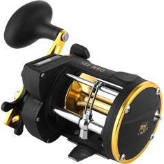 XiaoXIN Full Metal Trolling zvejas spoles Right Drum Wheel Boat Sea Fishing Reel