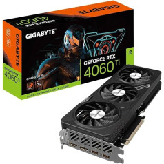 GIGABYTE GeForce RTX 4060 TI Gaming OC 8GB vaizdo plokštė - 8GB GDDR6 18Gbps 128bit, PCI-E 4.0, 2x DisplayPort 1.4, 2x HDMI 2.1a, NVIDIA DLSS 3, palaiko 4K, Ada Lovelace Arch, GV-N406TGAMING OC-8GD