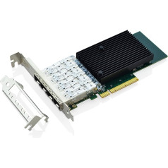 XWYWX 10Gb PCIe X8 NIC tinklo adapteris/konvertuoto tinklo adapterio kortelė, 4 x SFP+ prievadas, su 