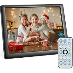 Yontwe Digital Photo Frame 10 collu digitālais bilžu rāmis 1280 x 800 augstas izšķirtspējas foto/mūzikas/video atskaņotājs Intelligent Digital Picture Frame Instantly Share Photos/Videos