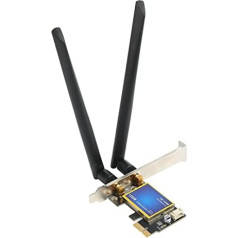 Topiky PCIe WiFi karte Dual Band PCIe WiFi adapteris 1200Mbps 4.0 802.11ac bezvadu iekšējā tīkla karte Desktop WiFi adapteris operētājsistēmai Windows 7 8 10