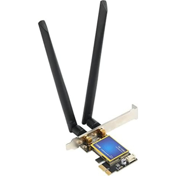 Topiky PCIe WiFi karte Dual Band PCIe WiFi adapteris 1200Mbps 4.0 802.11ac bezvadu iekšējā tīkla karte Desktop WiFi adapteris operētājsistēmai Windows 7 8 10