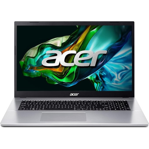 Ноутбук Acer Aspire 3 (A317-54-349W) | 17,3-дюймовый дисплей FHD | Intel Core i3-1215U | 8 ГБ ОЗУ | 512 ГБ SSD | Intel UHD Graphics | Windows 11 | Клавиатура QWERTZ | Серебристый