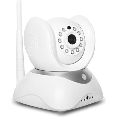 HiKam Q7 Bezvadu IP kamera HD viedtālrunim/PC ar vācu lietotni/aplikāciju/apkalpošanu(Tag/Nachtsicht, Gegensprechfunktion, WLAN, Pir-Sensor, Schwenkbar, SD Karte Slot, 433MHz Funk,Webcam, Videokamera, Kamera mit WiFi)