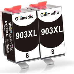 GILIMEDIA 903xl Multipack Cartridges for HP 903 XL Printer Cartridges for HP OfficeJet Pro 6960 6970, OfficeJet 6950 6960 All-in-One Printer (Black)