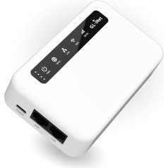 GL.iNet GL-XE300 (Puli) 4G LTE industriālais IoT vārteja, tikai T-Mobile, Maršrutētājs/pieejas punkts/izplatītājs/WDS, OpenWrt, 5000mAh akumulators, OpenVPN, Remote SSH, WPA3, IPv6 (EG25G), globālā versija