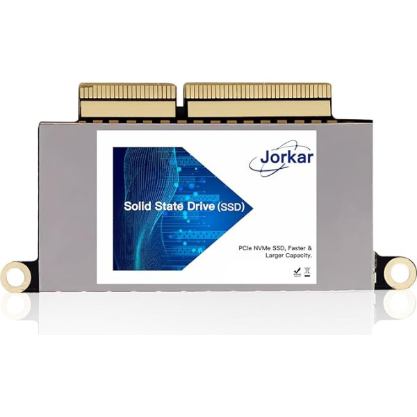 Jorkar 256 GB SSD diskdziņš MacBook Pro A1708 NVMe PCIe Gen3x4 M.2, iekšējais cietvielu disks MacBook Pro A1708 (2016-2017)