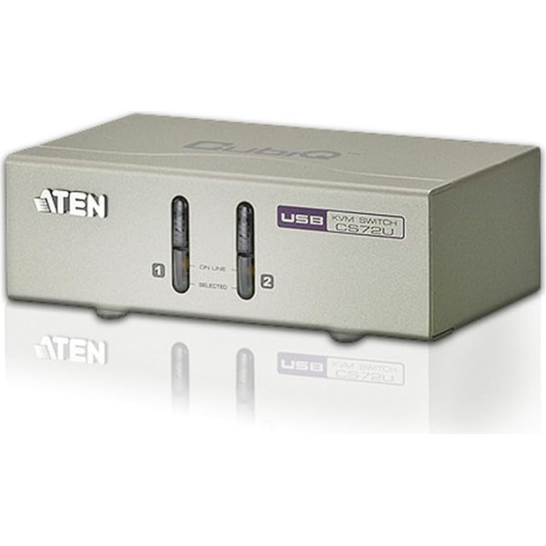 ATEN 2 portu USB VGA KVM ar audio (komplektā ir KVM kabeļi)