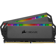 Corsair Dominator Platinum RGB 32GB (2x16GB) DDR4 3600 (PC4-28800) C18 1.35V AMD optimizēta atmiņa - melna