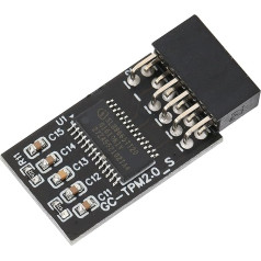 Zunate TPM 2.0 Модуль 12 Pin SPI TPM 2.0 Шифрование Модуль безопасности 12 Pin LPC Интерфейс Удаленная карта для Windows 7 10 для AMD B550 для Intel B450 B460