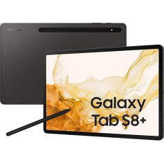 Samsung Galaxy Tab S8+ SM-X800 128 GB 31,5 cm (12,4) Qualcomm Snapdragon 8 GB Wi-Fi 6 (802.11ax) Android 12 Grafīts