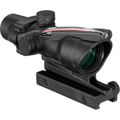 ACEXIER 4X32 Tactical Rifle Scope Real Fibre Green Red Dot Illuminated Etched Reticle Optical Visor Crossbow for Hunting