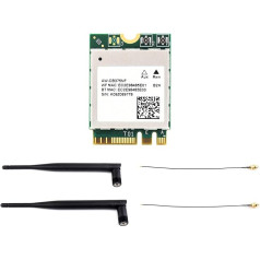 AW-CB375NF Divjoslu bezvadu tīkla karte 2.4G/5GHz Dual-Band WiFi 5 Wireless Network Adapter Card, RTL8822CE-CG kodols, Bluetooth 5.0, NGFF (M.2 A/E Key) interfeiss, atbalsta Linux, Windows 10/11