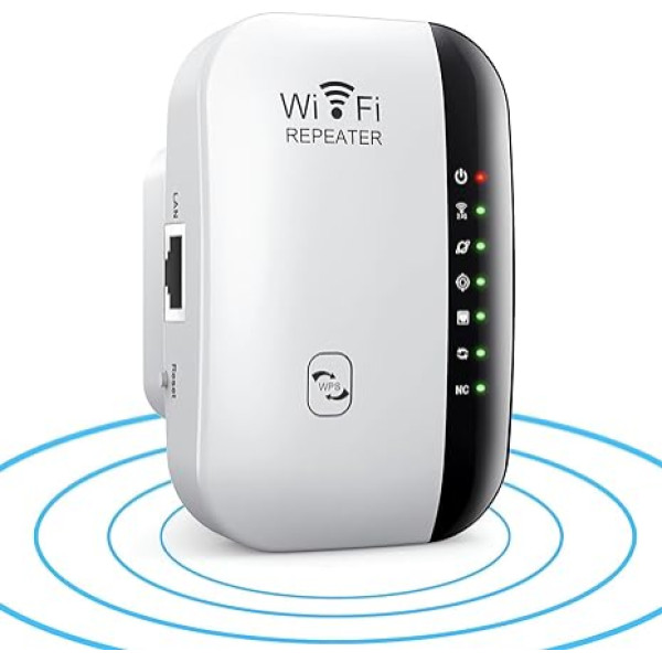 2024 Neuestes WLAN Verstärker 300Mbit/s,WLAN Repeater 2.4GHz WiFi Verstärker mit Ethernet Port & WPS,WiFi Repeater Kompatibel Allen WLAN Geräten