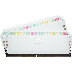 Corsair Dominator Platinum RGB DDR5 RAM 32GB (2x16GB) 5600MHz CL36 Intel XMP iCUE Compatible Computer Memory - White (CMT32GX5M2B5600C36W)