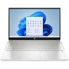 Ноутбук HP Pavilion | 15,6-дюймовый FHD IPS дисплей | Intel Core i7-1255U | 16 ГБ DDR4 RAM | 512 ГБ SSD | Intel Iris Xe Graphics Card | Windows 11 Home | QWERTZ Keyboard | Silver